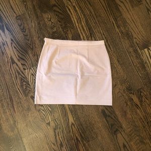 Babaton Baby Pink Suede Mini skirt